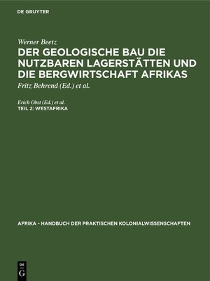cover image of Westafrika